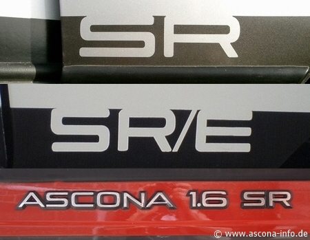 Ascona SR, SR/E