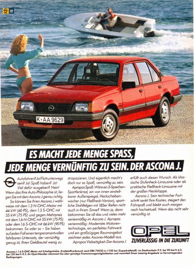 Ascona C Werbung