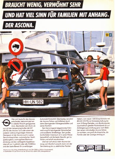 Ascona C Werbung