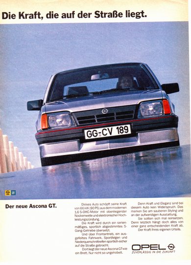 Ascona C Werbung