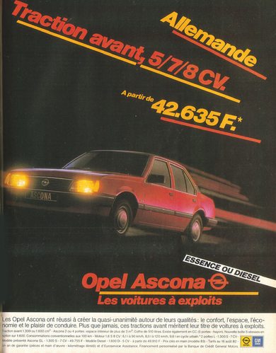 Ascona C Werbung