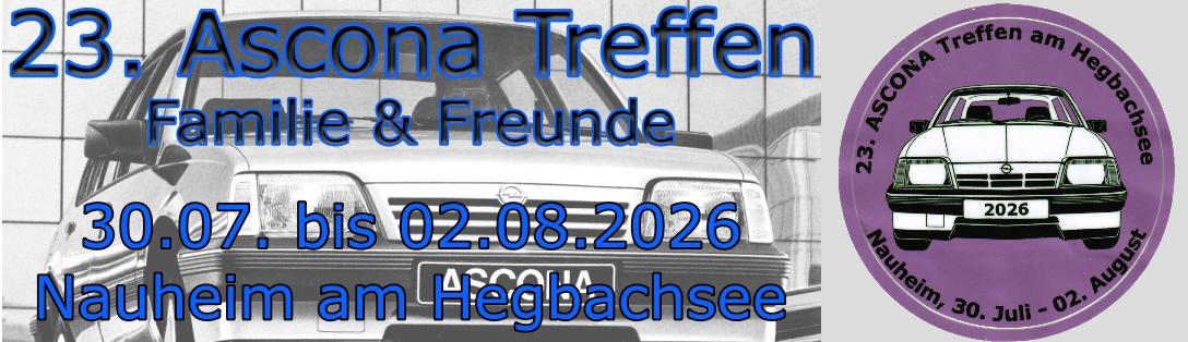 Ascona Treffen 2026
