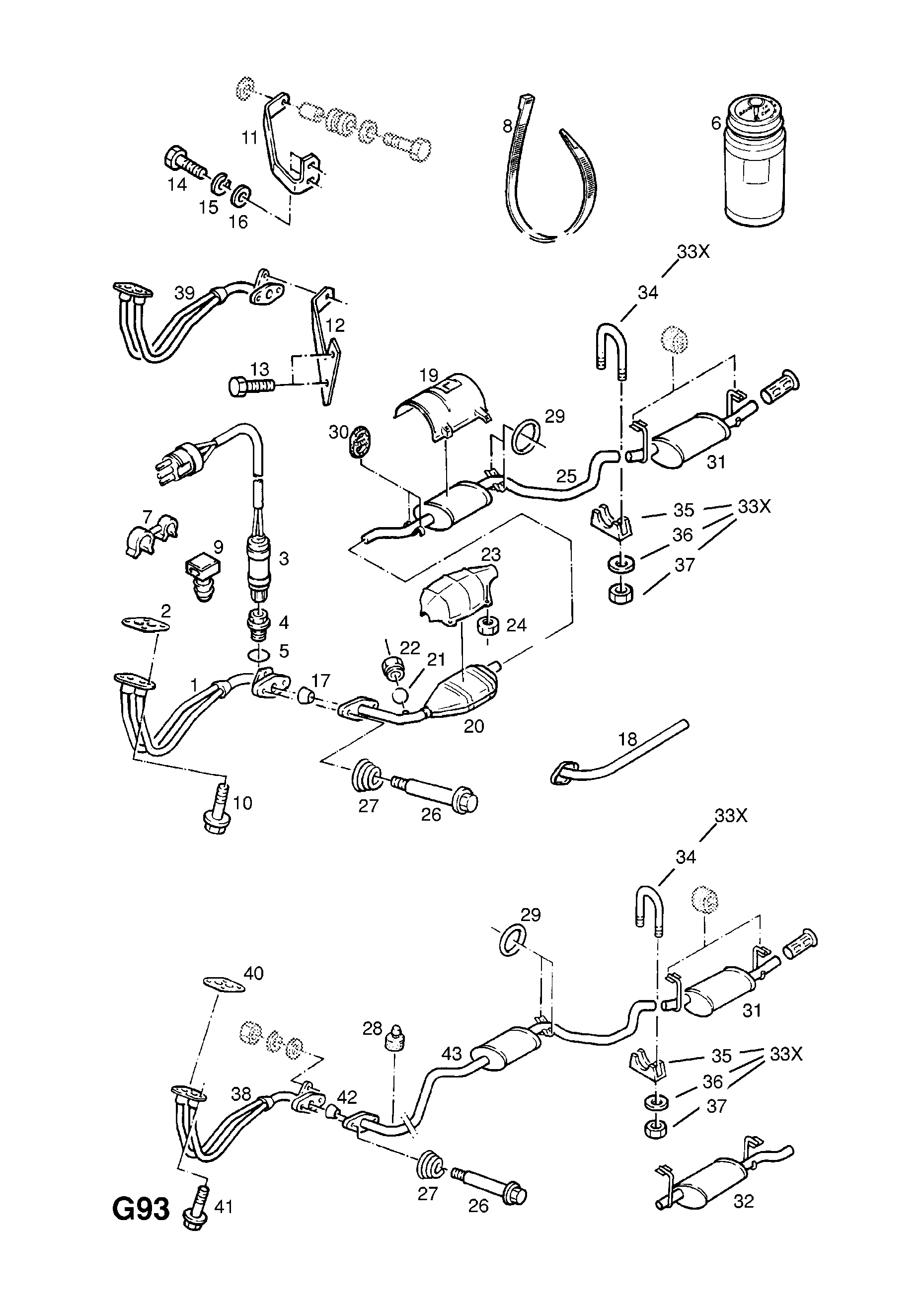 Ascona C Auspuffanlage