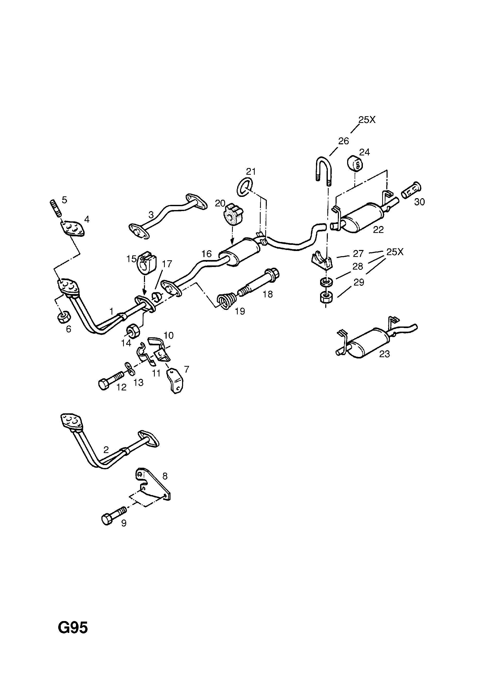 Ascona C Auspuffanlage